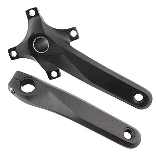 1 Par de Bielas de Una Sola Velocidad de Bicicleta para Shimano Sram Sunrun ( Color : Negro )