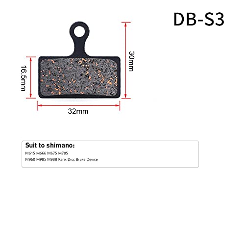 2 Pares Pastillas de Freno Bicicleta, Pastillas Freno Disco, para Shimano deore M610 M615 M6000 SLX M666 M675 M7000 XT M785 M8000 Saint BR-M820 XTR M960 M985 M987 M988 M9000 M9020