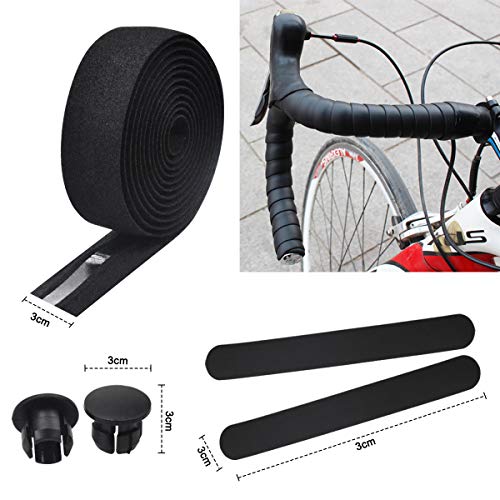 PLATTBK Cinta Manillar Bicicleta Carretera Cintas Manillar para Montaña  Ciclismo Con Tapones Absorción de impactos, antideslizante : .es:  Deportes y aire libre