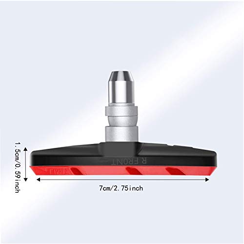 4 Pares de Pastillas de Freno Bicicleta V Pastillas de Freno Bicicleta Carretera Pinza V Juego Pastillas Freno de Bicicleta Pastillas Freno de Bicicleta Bici de Carretera Zapatas de Freno Bicicleta