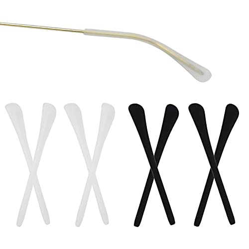  Brazo para gafas: patillas de repuesto de lentes de metal,  patas de brazo con puntas de silicona antideslizantes, brazos de marco de  anteojos con puntas de extremo de anteojos para anteojos