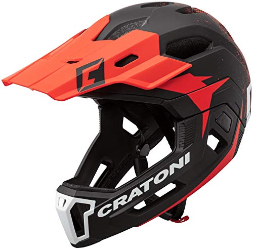 707853VAR - Casco bicicleta ciclismo C-MANIAC 2.0MX MTB COLOR NEGRO/ROJO TALLA 58-61