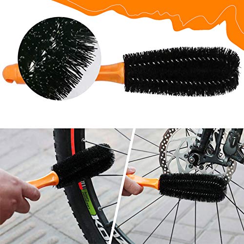 9PCS Kit de Cepillo de Limpieza de Bicicletas, Herramientas de Limpieza para Bicicleta de Montaña, Urbanas, de BMX, Ruta, Limpieza para Cadenas y Llantas, cepillos bicicleta, Cepillo de limpieza