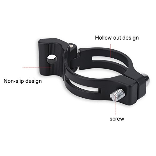 Abrazadera de cambio de bicicleta Etiqueta de cuadro de bicicleta de carretera Anillo de abrazadera de cambio delantero Adaptador de soldadura para bicicleta(34.9mm)