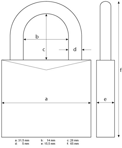 Abus 145/30_Lila Candado