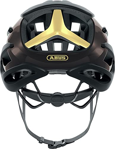 ABUS AIRBREAKER Road Helm, Unisex, Negro(Black Gold), M