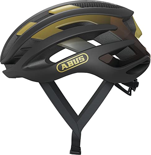 ABUS AIRBREAKER Road Helm, Unisex, Negro(Black Gold), M