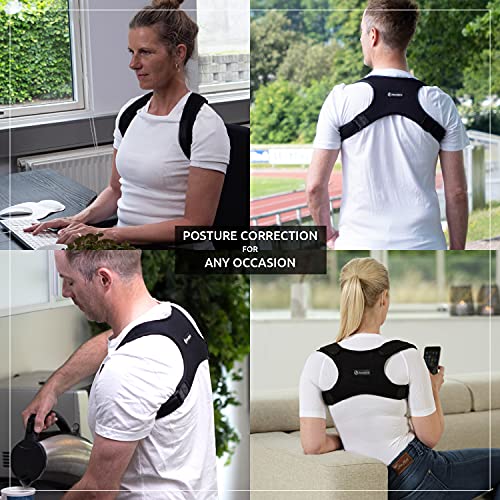 AcitvePosture® - Corrector de Espalda Hombre | Arnés corrector espalda Mujer | Corregidor de postura espalda y hombro | Corrector postural para una espalda recta | Alivia el dolor de espalda y cuello