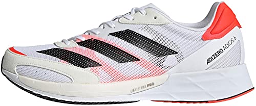 adidas Adizero Adios 6 M, Zapatillas para Correr Hombre, FTWR White Core Black Solar Red, 46 EU