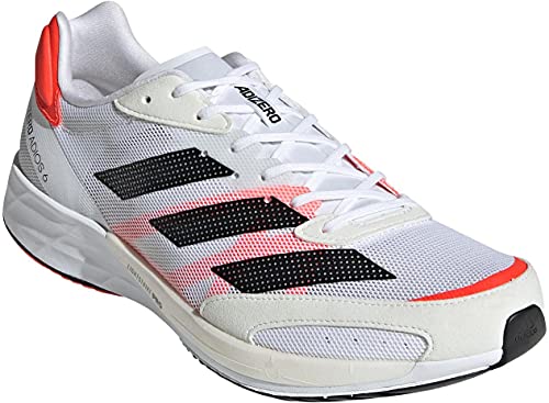 adidas Adizero Adios 6 M, Zapatillas para Correr Hombre, FTWR White Core Black Solar Red, 46 EU