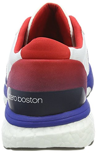 adidas Adizero Boston 6 Aktiv, Zapatillas de Deporte Unisex Adulto, Blanco (Ftwbla/Reauni/Escarl), 46 EU