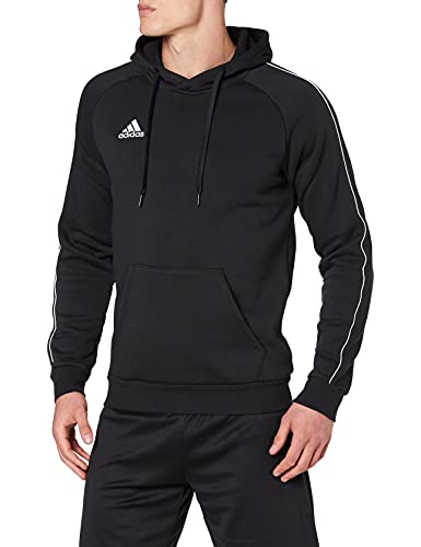 adidas CORE18 Hoody Sudadera con Capucha, Hombre, Negro (Negro/Blanco), M