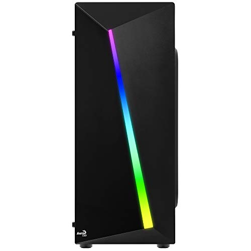 Aerocool SHARD, caja de PC, ATX, panel acrílico, RGB 13 modos, ventilador 12cm