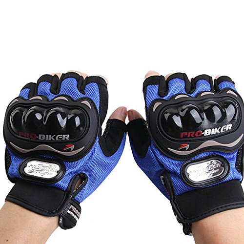 Alamor Moto Racing Medio Guantes Dedo Seguridad Bici para Pro-Biker Mcs04-Black-Xxl