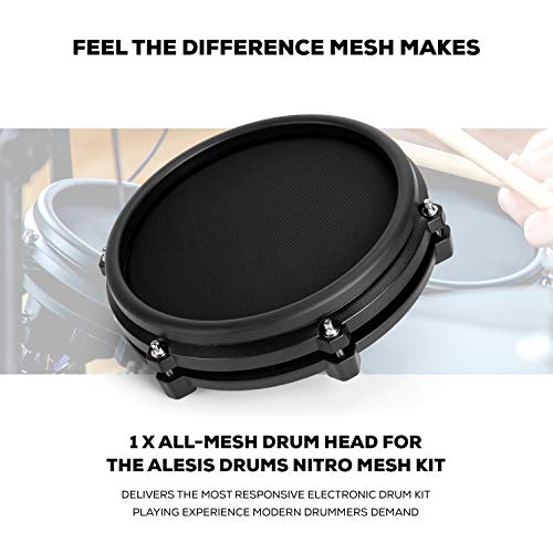 Alesis Pack de expansión para Nitro Mesh Kit - Expansión para batería eléctrica Nitro Mesh Kit con parche de malla de doble zona y platillo de 10"