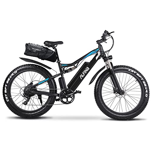 ALFINA X-03plus 48V 17AH Bicicleta eléctrica Mountain ebike 26 Pulgadas Impermeable Bicicleta eléctrica batería de Litio