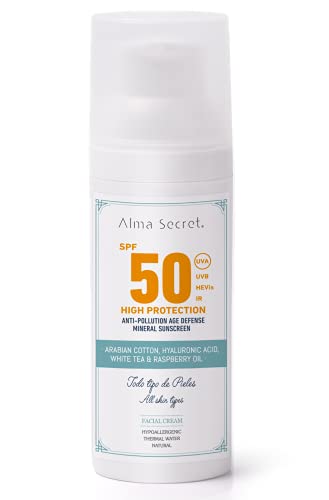 Alma Secret Crema FACIAL con alta protección solar SPF50-50 ml