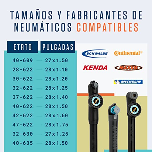 Alphatrail Cámara de Bicicleta Rick 28 Pulgadas AV Schrader Válvula 2X Conjunto con Garantía de Movilidad I Cubierta Compatible Schwalbe, Michelin, Continental, Conti, Maxxis & Kenda