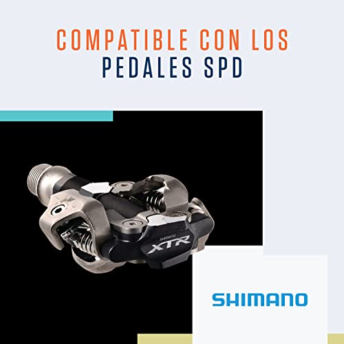 Alphatrail Calas para Bicicletas de Carretera Carter para Shimano SPD I  Adecuado para Spinning I Incl. el Kit de Montaje I Compatible con los  Pedales