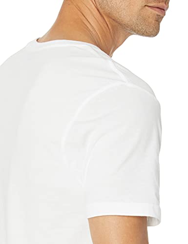 Amazon Essentials 6-Pack Crewneck Undershirts Camisa, Blanco (White), Large