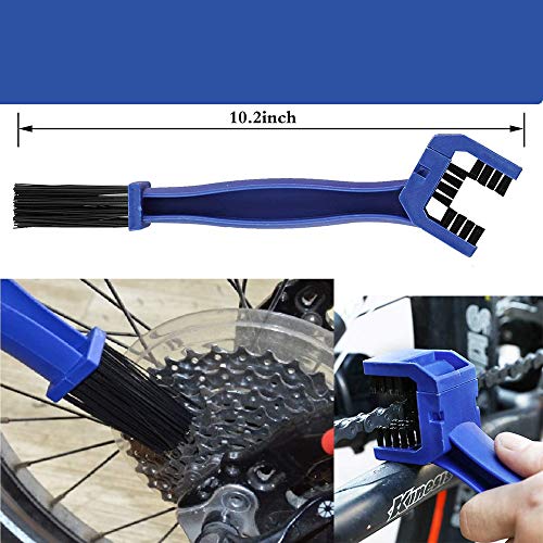 Anyingkai 9 Pcs Kit de Cepillos Para Bicicleta,Kit Limpieza Bicicleta Mtb,Kit limpieza Bicicleta Carretera,Cepillo Limpiador de Cadena de Bicicleta