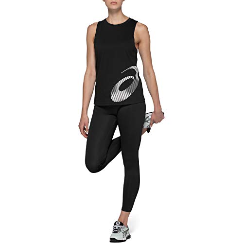 ASICS 2032B081-001_S Camiseta, Black, S De Las Mujeres