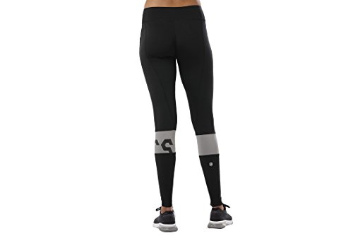 ASICS Color Block Tight Malla, Mujer, Negro, M