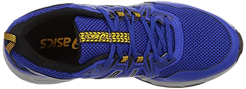 Asics Gel-Venture 8, Trail Running Shoe Hombre, Monaco Blue/Black, 44.5 EU