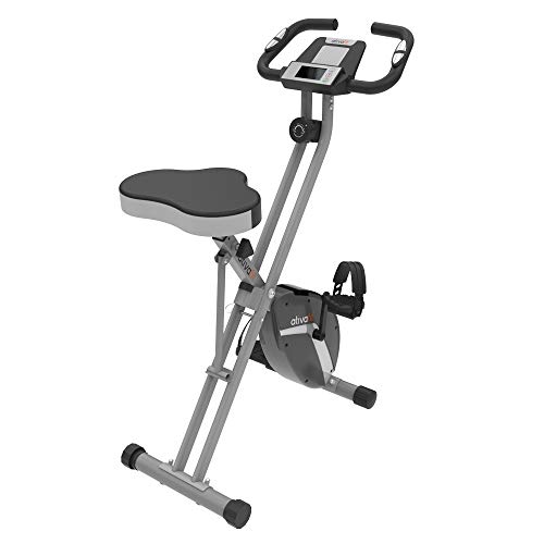 ATIVAFIT - Bicicleta estática Plegable magnética Vertical, Asiento Grande