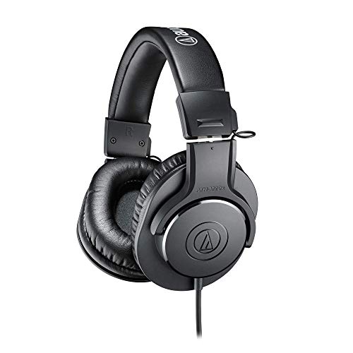 Audio-Technica M20x Auriculares de estudio profesionales para grabación de estudio, creadores, podasts y escucha diaria.