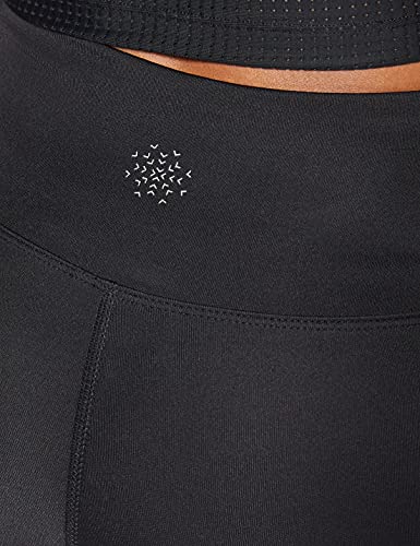 Aurique Leggings deportivos para Mujer, Negro (Black/Port Royale/Blush), L