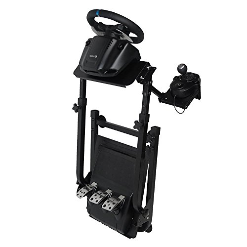 Autovictoria Soporte de Volante de Carrera para Logitech G25 G27 G29 y G920 Soporte Plegable de Volante no Incluye Volante Pedales y Palanca de Cambio (G920)