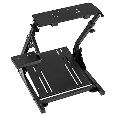 Autovictoria Soporte de Volante de Carrera para Logitech G25 G27 G29 y G920 Soporte Plegable de Volante no Incluye Volante Pedales y Palanca de Cambio (G920)