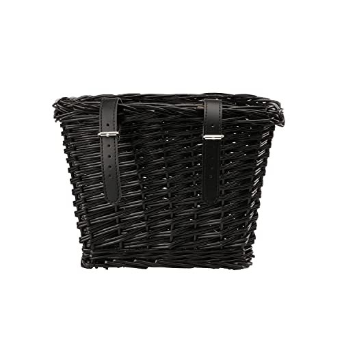 AVASTA Cesta para Bicicleta de cruceros de 24", 26", 700C, 20", Bicicletas Plegables, Scooters, E-Scooters, Accesorios de Bicicleta, Talla M, Negro