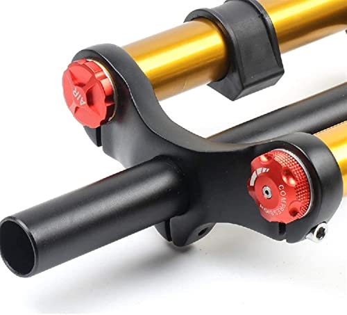 AWJ Horquilla de suspensión neumática MTB Horquilla de Bicicleta 26 27,5 29 Pulgadas Control de Hombro Doble MTB Suspensión de Descenso DH Presión de Aire Tubo Recto Amortiguador de bicicle