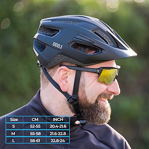 BBB Cycling Unisex's Dune 2.0 BHE-22B Casco de ciclismo de carretera y montaña MIPS Protección de seguridad ligera y desmontable visera certificada CE para hombre y mujer, talla M (55-58 cm)