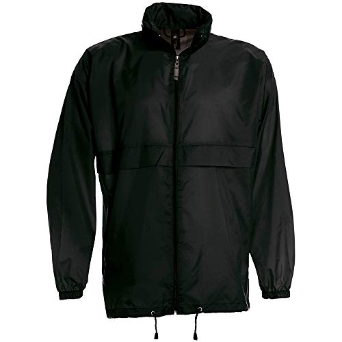 B&C Men's Sirocco impermeable, Negro (Black 000), X-Large para Hombre