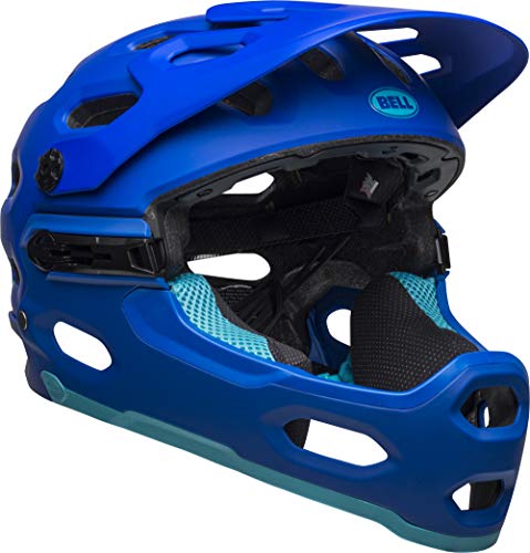 BELL Super 3r MIPS Casco MTB, Unisex, Azul Mate, Medium/55-59 cm