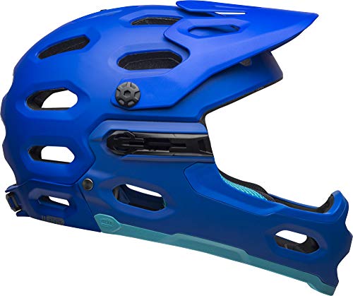 BELL Super 3r MIPS Casco MTB, Unisex, Azul Mate, Medium/55-59 cm