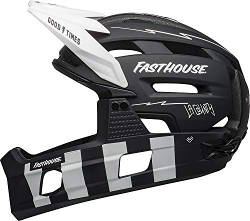 BELL Super Air Casco, Hombre, Fasthouse Matte Black/White, L