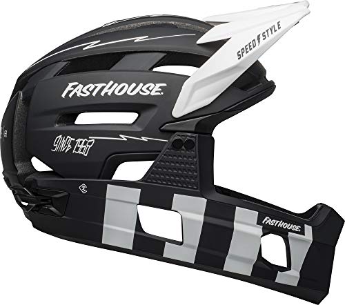 BELL Super Air Casco, Hombre, Fasthouse Matte Black/White, S