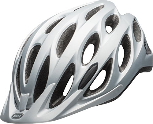 BELL Tracker Casco de Ciclismo, Unisex, Plata Mate, Talla única