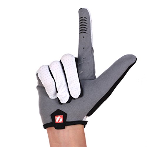 BG de 01 Pro-Biker Guantes de ciclismo, aislantes, ligera y potente, color blanco, M