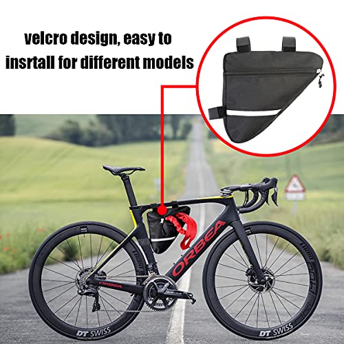 Bicicleta Cuerda de Remolque para Niños, Cuerda Remolque Elástica para MTB, Niños Bicicleta Montaña Bungee Cord Accesorio para Tirar con El Marco del Bolso del Triángulo Negro