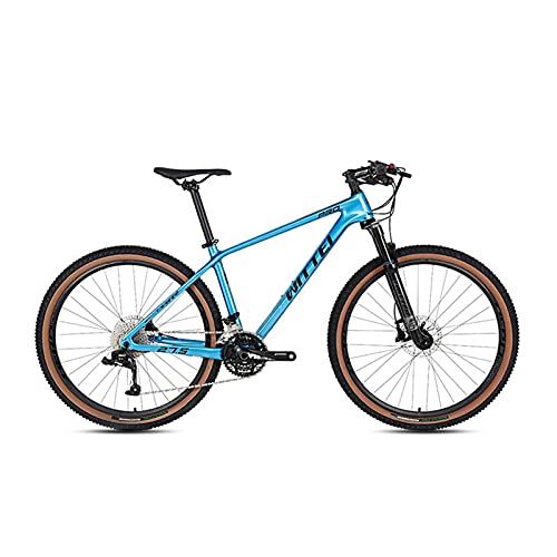 Bicicleta De Montaña De 27,5/29 Pulgadas para Adultos Y Jóvenes, Bicicletas De Montaña Ligeras De 30 Velocidades, Freno Hidráulico, Tamaños De Cuadro para Hombre, Azul,29 * 15 Inch