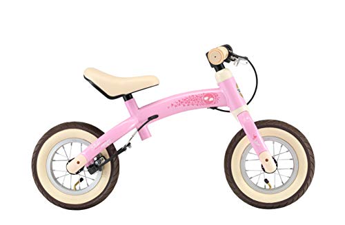 BIKESTAR 2-en-1 Bicicleta sin Pedales para niños y niñas 2-3 años | Bici con Ruedas de 10" Edición Sport | Rosado