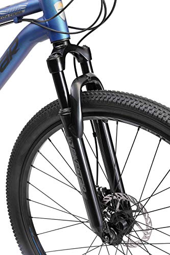 BIKESTAR Bicicleta de montaña de Aluminio Suspensión Doble Completa 29 Pulgadas | Cuadro 17.5" Cambio Shimano de 21 velocidades, Freno de Disco, Fully MTB | Negro