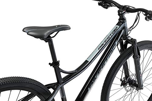 BIKESTAR Bicicleta de montaña Hardtail de Aluminio, 21 Marchas Shimano 29" Pulgadas | Mountainbike con Frenos de Disco Cuadro 18" MTB | Negro Gris