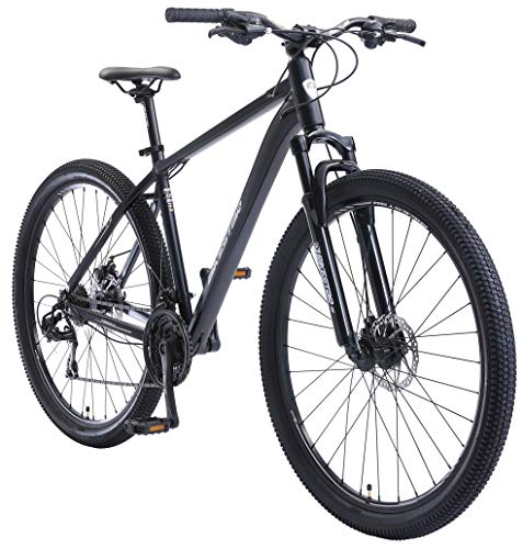 BIKESTAR Bicicleta de montaña Hardtail de Aluminio, 21 Marchas Shimano 29" Pulgadas | Mountainbike con Frenos de Disco Cuadro 19" MTB | Azul