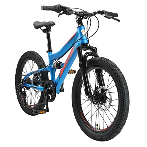 BIKESTAR Bicicleta de montaña Juvenil 20 Pulgadas de 6 a 9